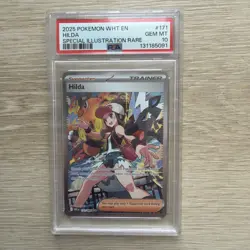 2025 POKEMON WHT EN - Hilda #171 - White Flare Special Illustration Rare PSA 10 - Image 1
