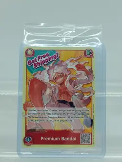 ONE PIECE CARD GAME MONKEY.D.LUFFY PREMIUM BANDAI CARD GAMES FEST 23-24 Sealed - Image 1