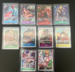 One Piece English TCG Lot 10 Cards NM mainly OP07 - Image 1