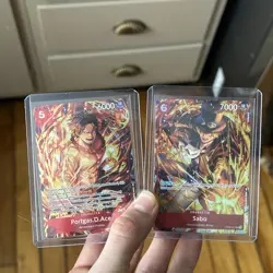 Portgas.D.Ace ST15-005 One Piece Promo and Sabo OP05-007 Promo illustration box - Image 1