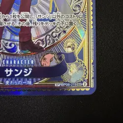 Sanji OP06-119 SP Alt Art SEC A Fist of Divine Speed ONE PIECE CCG Japanese NM - Image 5