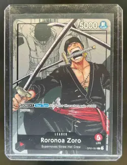 2022 One Piece 25th Anniversary Promo Roronoa Zoro Alternate Art #OP01-001 - Image 1