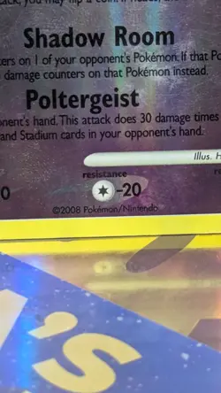 Pokemon TCG 2008 Gengar 18/100 Stormfront Reverse Holo Rare - Image 5