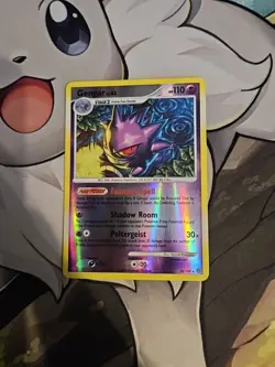 Gengar 18/100 Stormfront Reverse Holo Rare Pokemon LP Clean Front Back scratch - Image 1