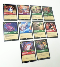Disney Lorcana Theme Lot - Alice in Wonderland Theme Lot of 10 Cards - Image 1