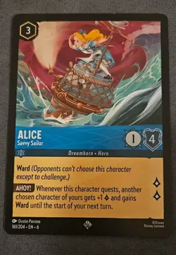 Alice Savvy Sailor 161/204 Azurite Sea Regular Disney Lorcana - Image 1