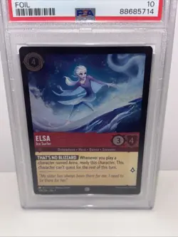 PSA 10 Disney Lorcana Elsa - Ice Surfer 109/204 Gem Mint Foil - Image 2