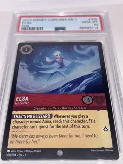 PSA 10 Disney Lorcana Elsa - Ice Surfer 109/204 Gem Mint Foil - Image 4