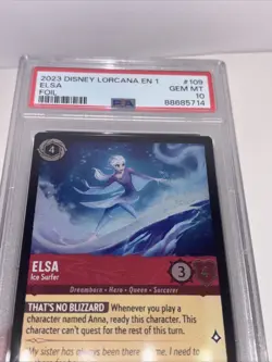 PSA 10 Disney Lorcana Elsa - Ice Surfer 109/204 Gem Mint Foil - Image 5