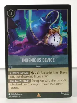 Ingenious Device - FOIL - Whispers in the Well - LORCANA - 201/204 - NM - T - Image 1