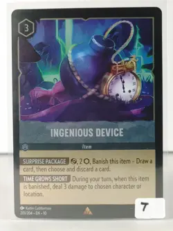Ingenious Device - FOIL - Whispers in the Well - LORCANA - 201/204 - NM - T - Image 5