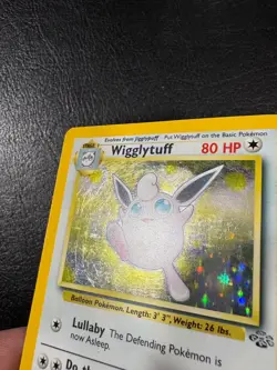 Pokemon WOTC 1999 Jungle Base Set Wigglytuff holo Rare Vintage Pokemon Card - Image 2