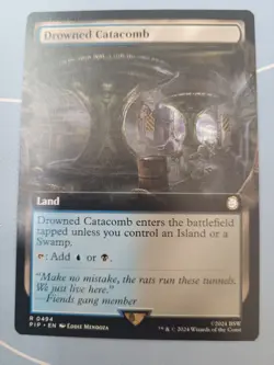 Drowned Catacomb Extended Art Universes Beyond: Fallout MTG Magic #0494 PIP LP - Image 1