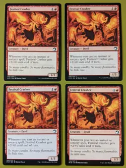 Festival Crasher x4 Innistrad: Midnight Hunt 4x Magic the Gathering MTG - Image 1