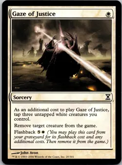 Gaze of Justice - Time Spiral #20 Magic the Gathering MTG - Image 1