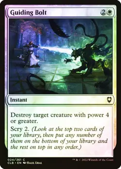 NM Foil Guiding Bolt, MTG, Baldur's Gate, Magic the Gathering, 24 - Image 1