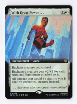 With Great Power... (Extended Art) (Foil) 0248 (R) MTG Marvel's Spider-Man (SPM) - Image 1