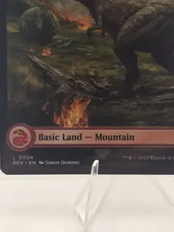 MTG Basic Land- Mountain 24. Near Mint - Image 3