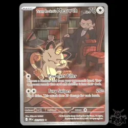 Team Rocket's Meowth 203/182 SV10: Destined Rivals NM Pokemon - Image 1