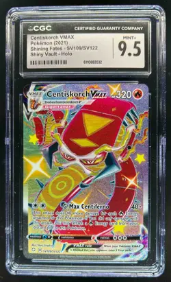2021 Pokemon SWSH Shining Fates Centiskorch VMAX Shiny Vault SV109/SV122 CGC 9.5 - Image 1