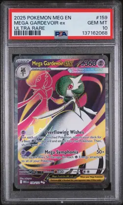 2025 POKEMON MEG EN-MEGA EVOLUTION ULTRA RARE #159 MEGA GARDEVOIR EX PSA 10 - Image 1