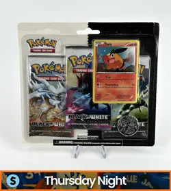 POKEMON BLACK & WHITE 3 PACK HANGER SEALED TEPIG PROMO - Image 1