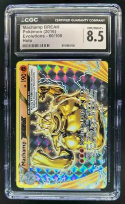 2016 Pokemon XY Evolutions Machamp #60/108 CGC 8.5 - Image 1