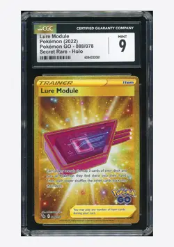 Pokemon CGC 9 Lure Module Secret Rare 2022 088/078 Pokemon GO English - Image 1
