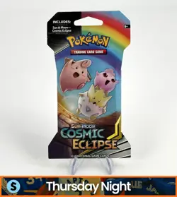 POKEMON SUN & MOON COSMIC ECLIPSE SEALED SLEEVED BOOSTER PACK - Image 1