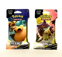 1 NEW SEALED Pokemon Sun & Moon Team Up Sleeved Booster Pack Near Mint - Image 1