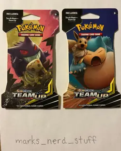 1 NEW SEALED Pokemon Sun & Moon Team Up Sleeved Booster Pack Near Mint - Image 2