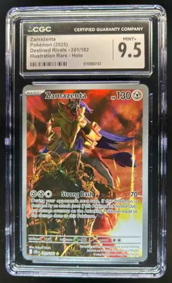 2025 Pokemon Destined Rivals Zamazenta #201/182 CGC 9.5 - Image 1