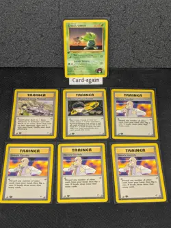 Pokemon TCG Gym Heroes 1st Edition 7 Card Lot - LP (Print Error) - Image 1