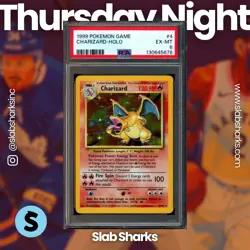 1999 POKEMON UNLIMITED #4/102 CHARIZARD RARE HOLO PSA 6 - Image 1