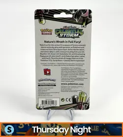 POKEMON SUN & MOON CELESTIAL STORM SEALED BOOSTER PACK HANGER TAPU BULU PROMO - Image 2