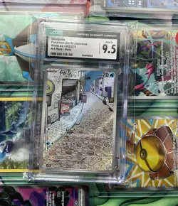 2023 POKEMON SVI EN-SCARLET & VIOLET ILLUSTRATION RARE #204 SLOWPOKE CGC 9.5 - Image 2