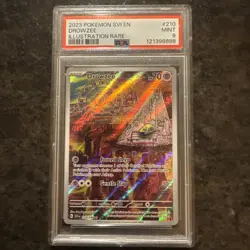 2023 POKEMON SCARLET & VIOLET #210/198 DROWZEE ILLUSTRATION RARE PSA 9 - Image 1
