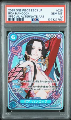 2025 ONE PIECE JPN EB03-ONE PIECE HEROINES EDITION SPECIAL AA BOA HANCOCK PSA 10 - Image 1