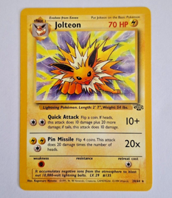 Jolteon 20/64 Rare Non Holo Pokemon Card - Jungle Set - Image 1