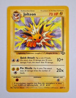 Jolteon 20/64 Rare Non Holo Pokemon Card - Jungle Set - Image 2