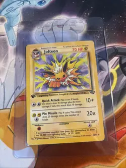 1st Edition Jolteon 20/64 Jungle Set Non Holo Rare Vintage 1999 Pokemon Card- NM - Image 1