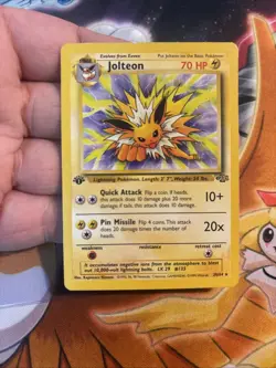 1st Edition Jolteon 20/64 Jungle Set Non Holo Rare Vintage 1999 Pokemon Card- NM - Image 2