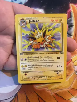 1st Edition Jolteon 20/64 Jungle Set Non Holo Rare Vintage 1999 Pokemon Card- NM - Image 4