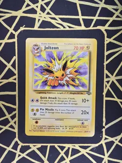 🔥 Jolteon 20/64 🔥 Original Jungle Set Non Holo Rare Pokemon Card WOTC 1999 - Image 2