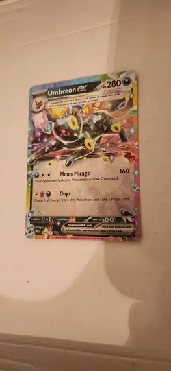 Pokemon TCG Umbreon EX 60/131 Double Rare Holo Card Prismatic Evolutions - Image 1