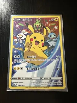 Pikachu SWSH020 SWSH: Sword & Shield Promo Card Holo Pokemon Trading Card Game - Image 1