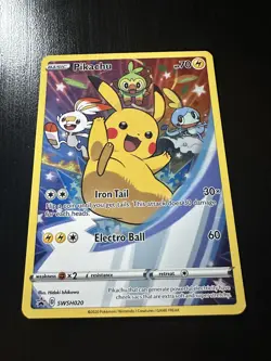 Pikachu SWSH020 SWSH: Sword & Shield Promo Card Holo Pokemon Trading Card Game - Image 2
