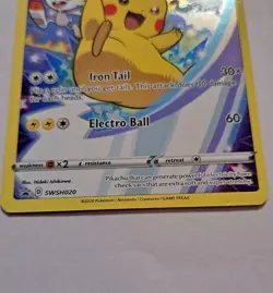 Pikachu SWSH020 SWSH: Sword & Shield Promo Cards Holo Pokemon TCG (LP) - Image 3