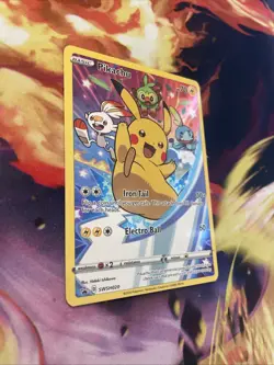 Pikachu SWSH020 Sword & Shield (2020) Black Star Promo Full Art Pokemon TCG NM - Image 5