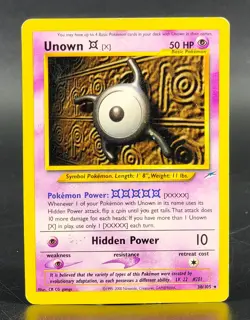 Pokemon Unown X 30/105 Rare Neo Destiny LP/MP - Image 1